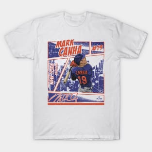 Mark Canha New York M Comic T-Shirt